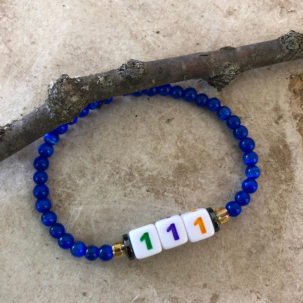 Angel Number Gemstone Bracelet
