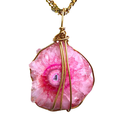 Large Solar Quartz (pink)
