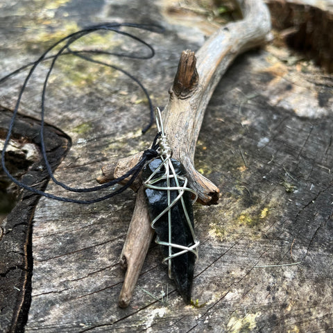 Black Obsidian Arrowhead
