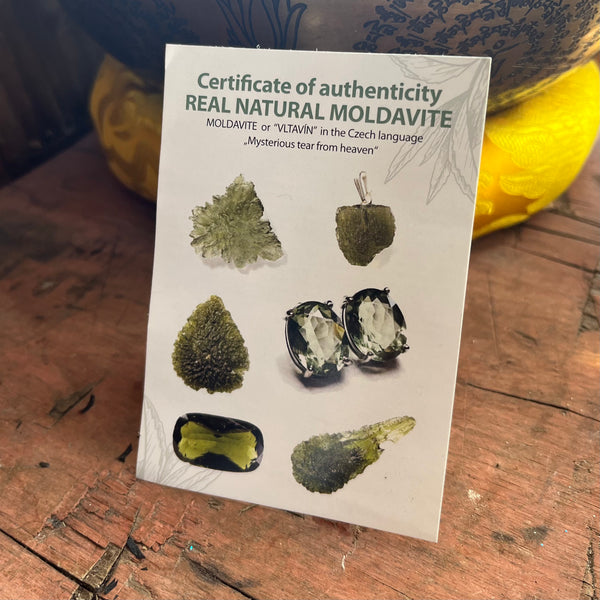 Moldavite 925 sterling silver