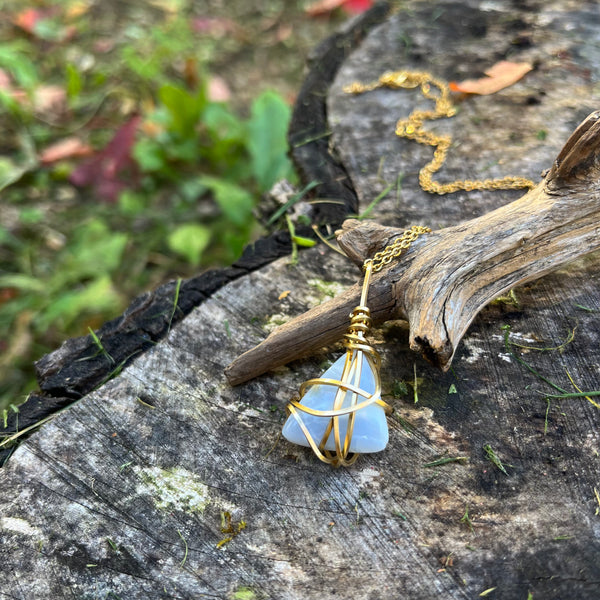 Blue Lace Agate Necklace
