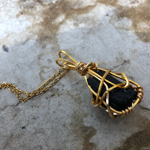 Black Tourmaline Necklace (Large)